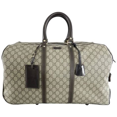 gucci dark brown carry on luggage|Gucci luggage outlet.